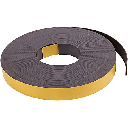 MasterVision Magnetic Tape, 1" x 50', Black