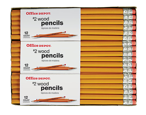 Office Depot Brand Wood Pencils 2 Soft Lead Pack Of 72 - Office Depot
