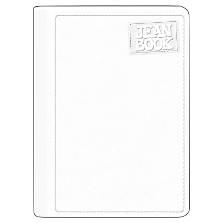 Norma Notebook, Jean, 100 Sheets, College-Ruled, 7-1/2" x 9-3/4", White, Total Qty 1