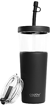 Asobu Insulated Whiskey Glass and Stainless Steel Sleeve (White