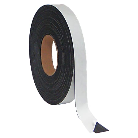 MasterVision™ Magnetic Adhesive Tape, 1/2" x 50', Black