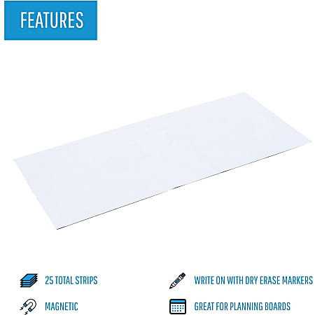 Dry Erase Magnetic Strip 100' Roll