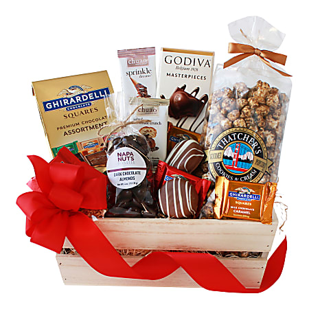 Napa Sonoma Chocolate Dreams Gift Crate - 7 items
