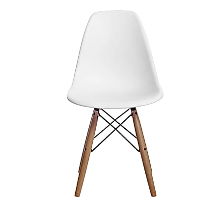 Inval Eiffel Indoor And Outdoor Patio Dining Chairs, White, Pack Of 4 Chairs