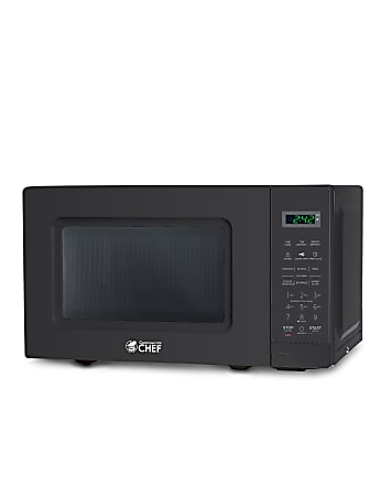 Commercial Chef 0.7 Cu. ft. Countertop Microwave Oven, Black