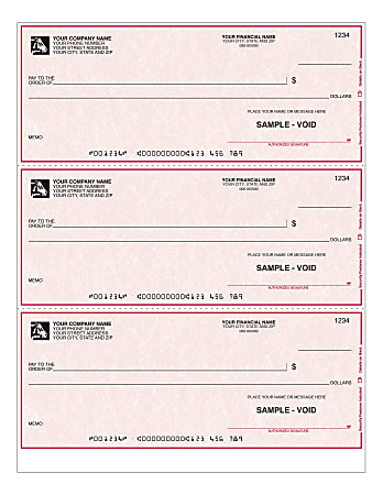 Custom Laser Multipurpose Draft Checks With Lines For Quicken® / Quickbooks® / Microsoft®, 8 1/2" x 11", Box Of 250