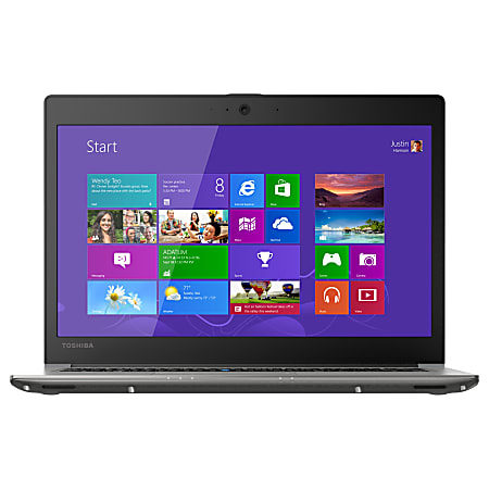 Toshiba Portege Z30-A1301 13.3" LCD Ultrabook - Intel Core i5 (4th Gen) i5-4300U Dual-core (2 Core) 1.90 GHz - 8 GB DDR3L SDRAM - 128 GB SSD - Windows 7 Professional 64-bit upgradable to Windows 8.1 Pro - 1366 x 768 - Cosmo Silver