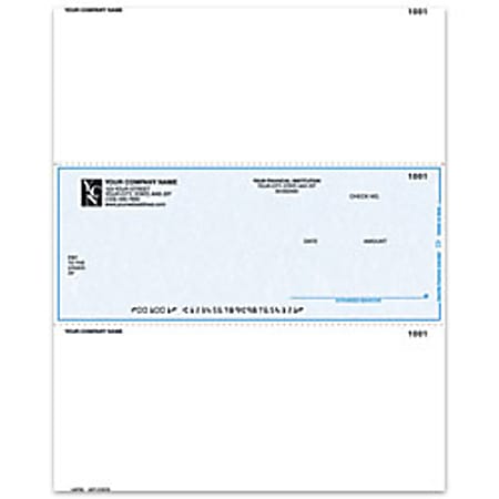 Custom Laser Multipurpose Voucher Checks For DACEASY®, 8 1/2" x 11", Box Of 250