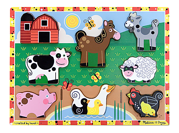 Melissa & Doug Farm Chunky Puzzle