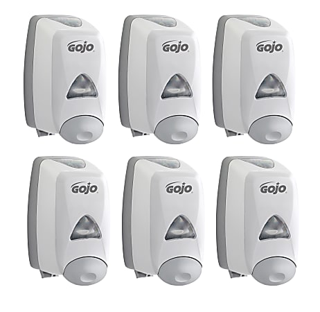 GOJO® FMX-12 Foam Hand Wash Soap Dispenser, 42.24 Oz, Dove Gray, Carton Of 6