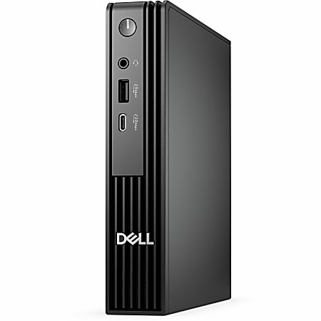 Dell Pro Micro QCM1250 Desktop Computer, Intel Core i3 14th Gen i3-14100T, 8GB, 256GB PCI Express NVMe 4.0 SSD, Micro PC, Intel Chip, Windows 11 Pro