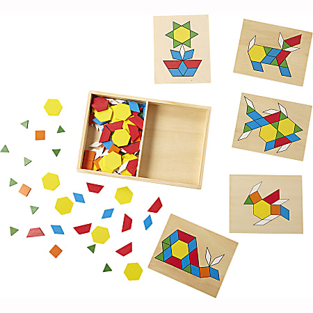 Melissa & Doug Pattern Blocks and Boards Classic Toy 29 for sale online 