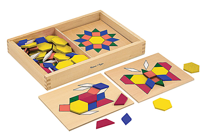 Melissa & doug pattern blocks and boards hotsell