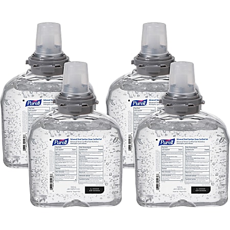 PURELL® Sanitizing Gel Refill - 40.6 fl oz (1200 mL) - Kill Germs - Hand, Skin - Clear - Dye-free, Fragrance-free, Durable - 4 / Carton