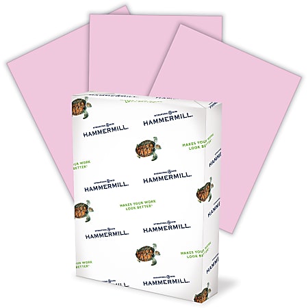 Hammermill® Multi-Use Color Copy Paper, 10 Reams, Lilac, Letter (8.5" x 11"), 5000 Sheets Per Case, 20 Lb
