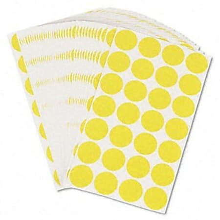 Universal Permanent Self Adhesive Label - 1008 / Pack - Yellow