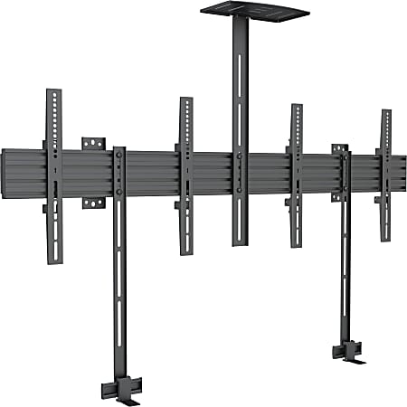 Mount-It! Dual-Screen Video Conference Mount System For Screens Up To 55", Black
