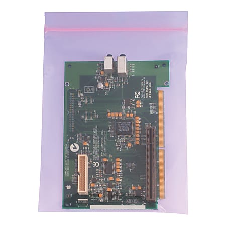 Office Depot® Brand Antistatic Reclosable Poly Bags, 2 mils, 2" x 3", Pink, Pack Of 1,000