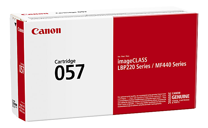Canon® 057 Black Toner Cartridge, 3009C001
