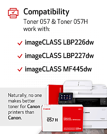 Canon 057 Black Toner Cartridge 3009C001 - Office Depot