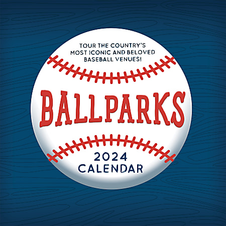 2024 TF Publishing Sports Monthly Wall Calendar, 12” x 12”, MLB Ballparks, January To December