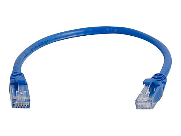 C2G 6ft Cat6 Snagless Unshielded (UTP) Ethernet Network Patch Cable - Blue - Patch cable - RJ-45 (M) to RJ-45 (M) - 1.83 m - UTP - CAT 6 - snagless, stranded - blue