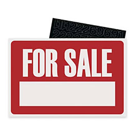 U.S. Stamp & Sign "For Sale" Sign Kit, 8" x 12"