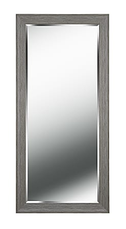 Kenroy Home Jerry Tall Rectangular Wall Mirror, 63-5/8" x 29-5/8", Gray