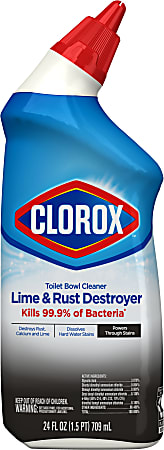 Clorox® Toilet Bowl Cleaner With Bleach, 24 Oz Bottle