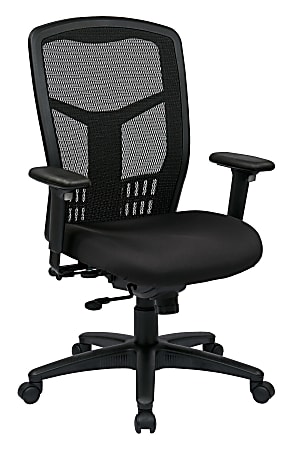 Office Star&trade; ProGrid Mesh High-Back Managers Chair, Coal