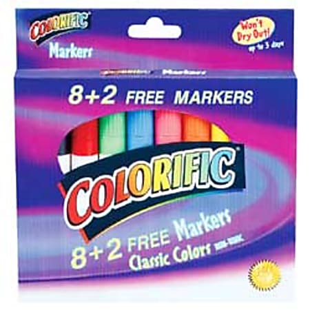 Sanford® Colorific™ Markers, Classic Colors, Box Of 10