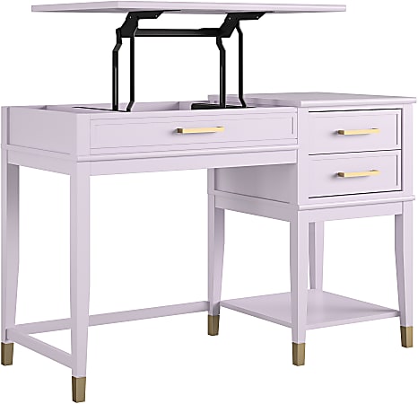 Ameriwood Home Westerleigh 46"W Lift-Top Computer Desk, Lavender