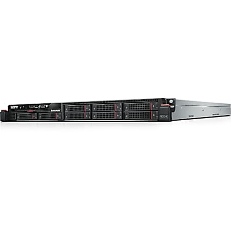 Lenovo ThinkServer RD340 70AB0027UX 1U Rack Server - 1 x Intel Xeon E5-2470 v2 Deca-core (10 Core) 2.40 GHz - 8 GB Installed DDR3L SDRAM - Serial ATA/600, 6Gb/s SAS Controller - 0, 1, 5, 6, 10, 50, 60 RAID Levels - 1 x 550 W