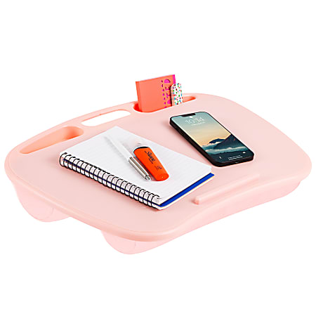 LapGear MyDesk Lap Desk, 13"H x 17.9"W x 2.6"D, Rose Quartz
