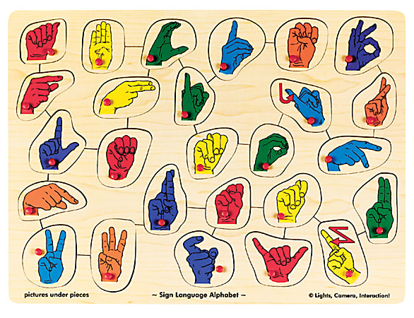 Melissa and doug sign language puzzle sale