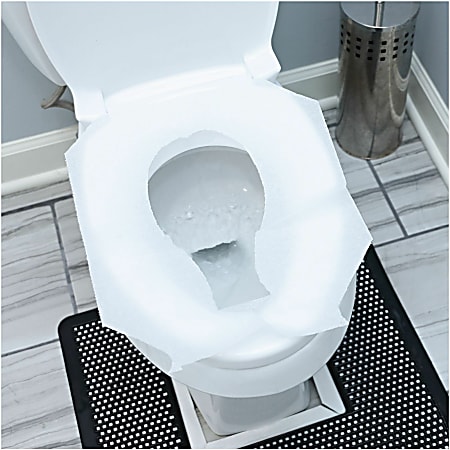 Genuine Joe Toilet Seat Covers - Half-fold - For Public Toilet - 250 / Pack - 4 / Carton - White Genuine Joe Toilet Seat Covers - Half-fold - For Public Toilet - 250 / Pack - 4 / Carton - White