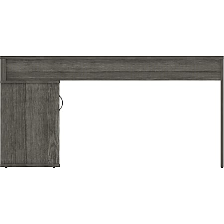 LYS L-Shape Workstation with Cabinet - For - Table TopLaminated L-shaped Top - 200 lb Capacity - 29.50