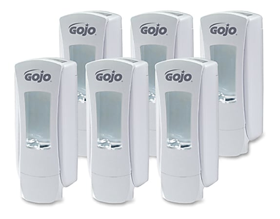 GOJO® ADX-12 Manual Hand Soap Dispenser, White, Carton Of 6 Dispensers