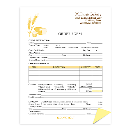 Custom Carbonless Business Forms, Create Your Own, Value Full-Color, 8 1/2” x 11”, 3-Part, Box Of 50