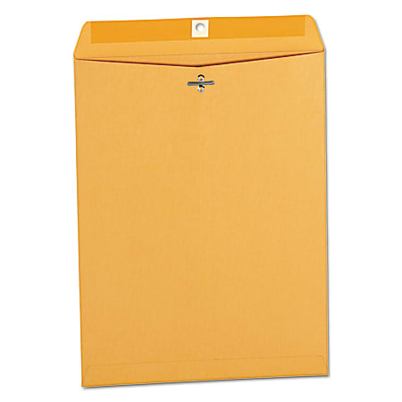 Universal® Center-Seam  9 1/2" x 12 1/2" Manila Envelopes, Clasp Closure, 32 Lb, Brown Kraft, Box Of 100