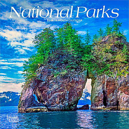 2026 BrownTrout National Parks Monthly Mini Wall Calendar, 7" x 7", America Regional, January to December 2026, 9798330704781