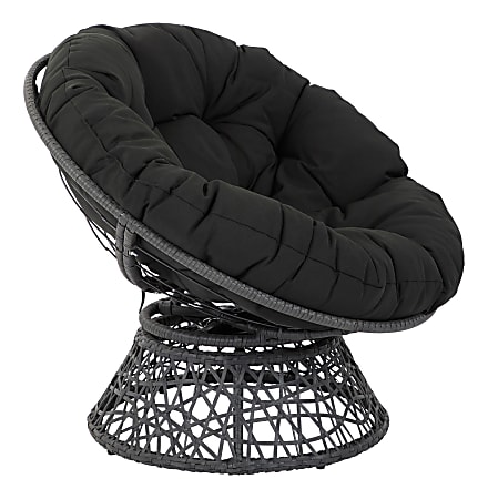 OSP Designs Papasan Chair, Black
