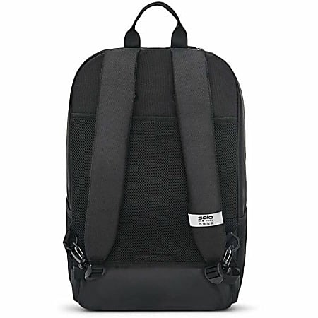 Solo New York Bleeker Rolling Backpack With 15.6 Laptop Pocket 51percent Recycled Black Office Depot