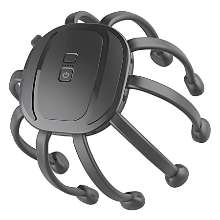 Azpen® HMB1400 Head Massager With 14 Massaging Nodes, 5-1/2”H x 6”W x 6”D, Black