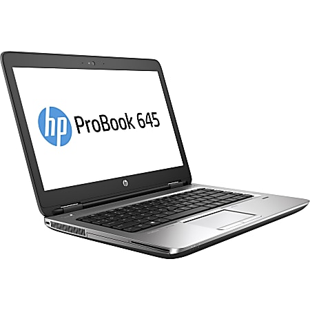 HP ProBook 645 G3 14" Notebook - 1366 x 768 - AMD A-Series A8-9600B Quad-core (4 Core) 2.40 GHz - 8 GB RAM - 500 GB HDD - Windows 10 Pro - AMD Radeon R5 - IEEE 802.11a/b/g/n Wireless LAN Standard