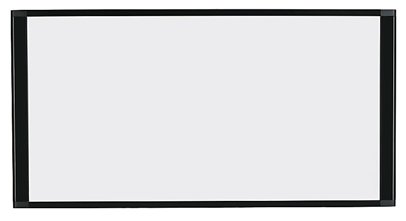 MasterVision® Magnetic Gold Ultra™ Dry-Erase Cubicle Board, 18" x 36", Black Frame