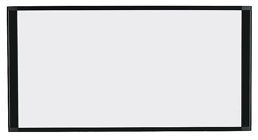 MasterVision® Magnetic Gold Ultra™ Dry-Erase Cubicle Board, 13" x 36", Black Frame