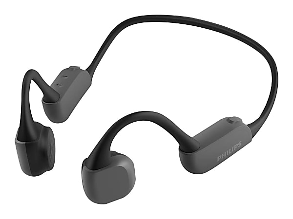 AfterShokz OpenRun Pro Headphones with mic open ear behind the neck mount  Bluetooth wireless black - Office Depot