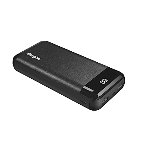 Energizer&reg; 20,000 mAh Max Power Bank, Black, UE20058