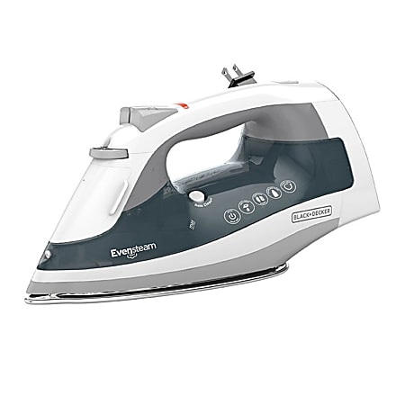 Black+Decker One Step Steam Iron, Gray/White